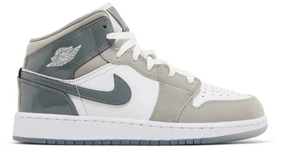 Nike Air Jordan 1 Blanco Medio Gris Fresco HF3193-100 GS Juvenil Nuevo Foto 1 de 4