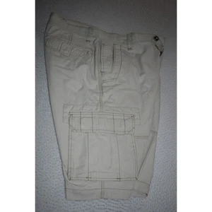 Tommy Bahama Hawaiian Cargo Shorts Mens Size 32 Tropical Cotton Light Tan - Picture 1 of 6