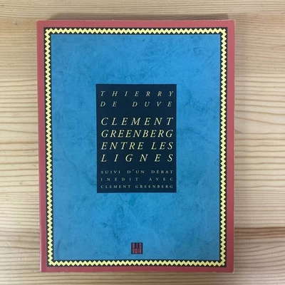 [Libro occidental francés] CLEMENT GREENBERG ENTRE LES LIGNES/Thierry de... - Imagen 1 de 4