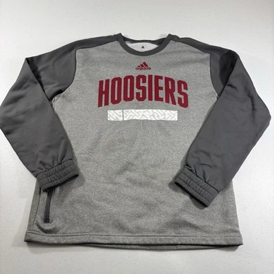 Indiana Hoosiers Adidas Aeroready Hombre’s Cuello Redondo Sudadera Gris Talla L Digi Camuflaje Foto 1 de 4