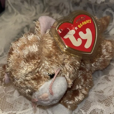 TY BEANIE BABY CAT TABBLES  2006  unusual tag plus import detail tag  - Image 1 of 4