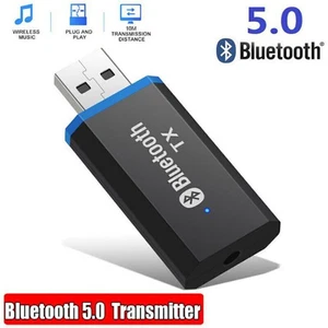 Do głośnika słuchawkowego Bluetooth 5.0 Nadajnik Adapter audio 3,5 mm AUX - Zdjęcie 1 z 5