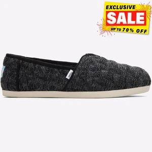 Toms Alpargata Womens Classic Comfort Slip On Cloudbound Slippers Black - Picture 1 of 5