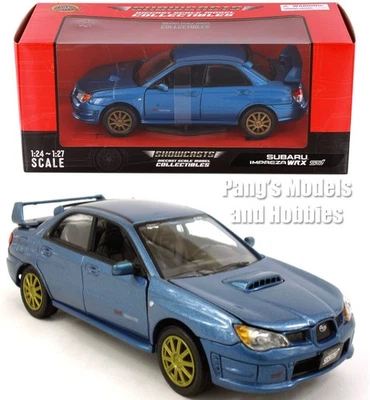 2006 Subaru Impreza WRX STI 1/24 Scale Diecast Model - SHOWCASTS - BLUE w/ BOX - Image 1 of 4