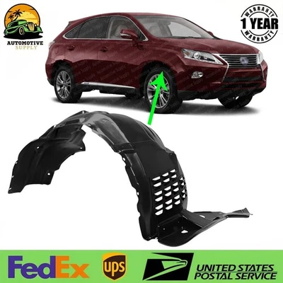 Forro guardabarros delantero para Lexus RX350 RX450h 2013-2015 lado del pasajero 538050E060 Foto 1 de 4