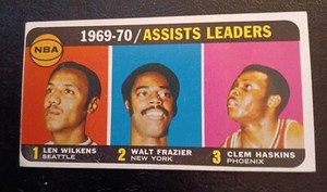 1970-71 Topps Basketball SP Assists Leaders #6 Frazier, Wilkens EX+ OC