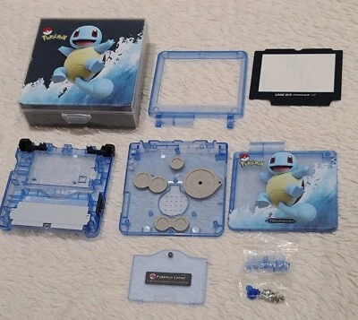 Nintendo Game Boy Advance SP Pokemon Squirtle Replacement Shell And Custom Box - Image 1 of 4