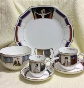 Ciotola piatto tazza da caffè e piattino Shiseido Hanatsubaki Club Limited Esprit D' Erte - Foto 1 di 6