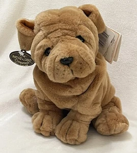 "Animal de peluche realista para perro Shar-Pei 11"" 1992 con etiquetas" - Imagen 1 de 9