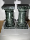 Paire Colonnes Marbre Vert