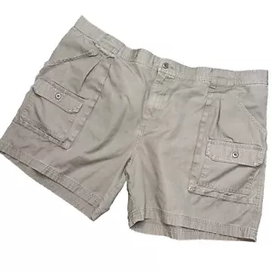 Cabela's Trail Mens Size 48 Cargo Shorts Khaki Outdoor Hiking Camping - Picture 1 of 8