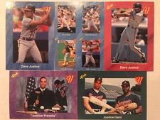 Ryne Sandberg David Justice Ron Gant Mass Braves 1991 Classic 5 Card Oddball Lot