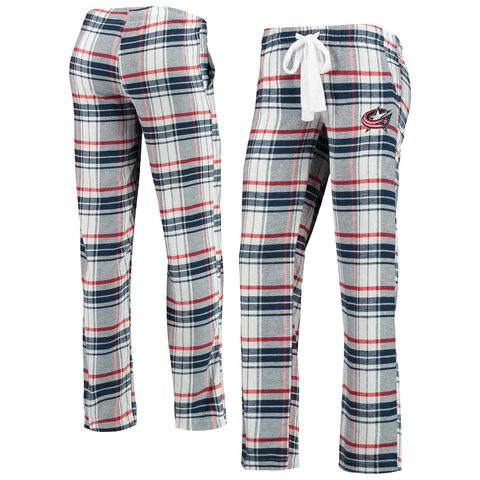 Women's Concepts Sport Navy/Red Columbus Blue Jackets Accolade Flannel Pants Cover