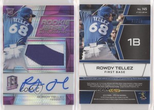 2019 Panini Chronicles Spectra Jersey Neon Pink /49 Rowdy Tellez Rookie Auto RC