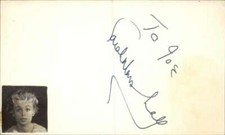 Sarah Marshall d. 2014 Actress The Twilight Zone Signed 3" x 5" Index Card