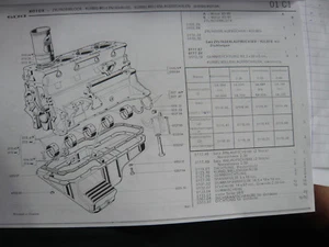 peugeut 504,J7 set gusci cuscinetti albero motore, (nuovi e originali) n. 0115.47. - Foto 1 di 1