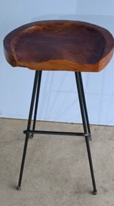 Barhocker Hocker Baumscheiben Massivholz Industrial Style Bistro Brutalismus DIY - Bild 1 von 24