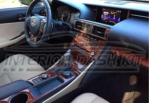INTERIOR WOOD DASH TRIM KIT FITS LEXUS IS 250 IS250 IS350 350 300 2014 2015 2016 - Picture 1 of 11
