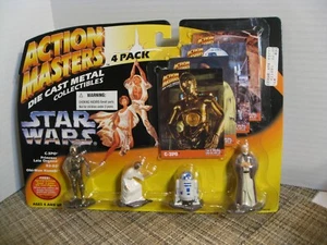 Action Masters Metal - Star Wars - 4er Pack - C-P30, R2-D2, Leia, Obi-Wan Kenobi - Bild 1 von 9