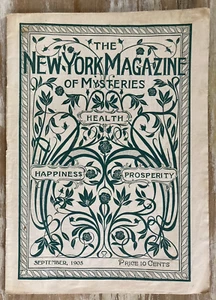 Antique paper New York Magazine of Mysteries Health Happiness Prosperity 1905 ad - Foto 1 di 8