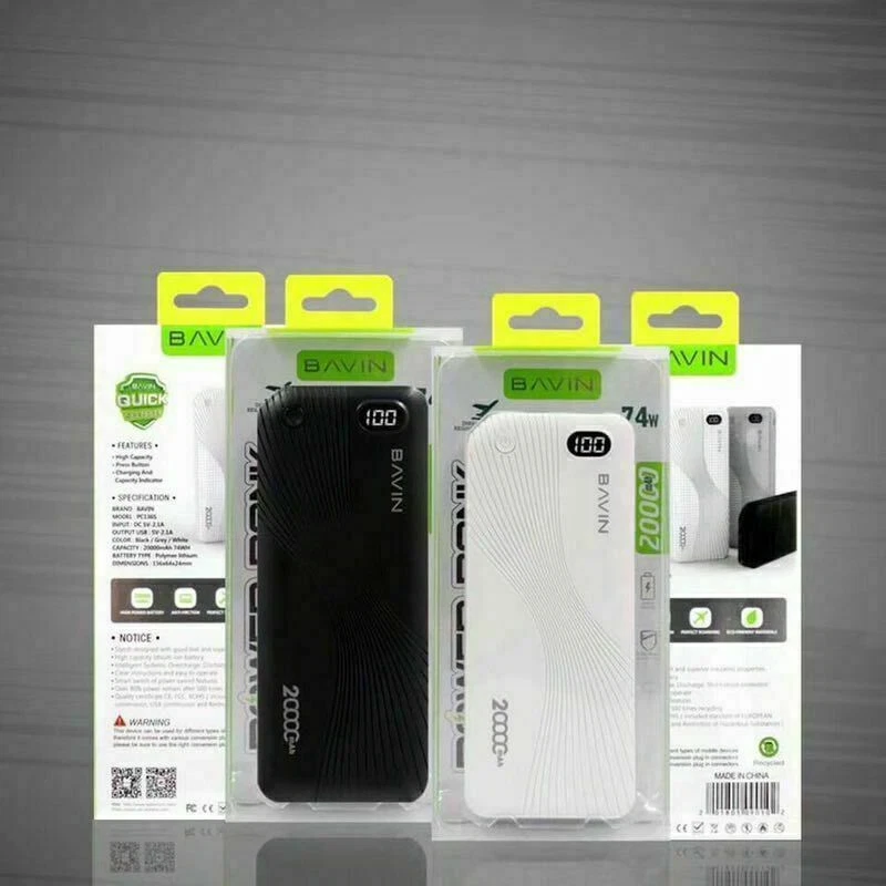 Portable Mobile Phone Backup Battery Charger Pack Power Bank 20000mAh Dual USB - Image 1 of 4