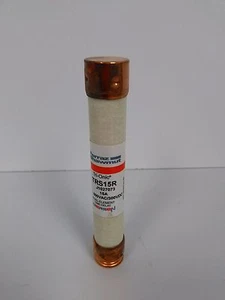 FUSIBLE DE RETARDO DE TIEMPO DE DOBLE ELEMENTO FERRAZ SHAWMUT TRI-ONIC TRS15R 15A 600VAC/300VDC - Imagen 1 de 1