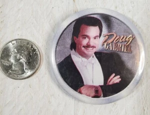 Vintage Doug Gabriel Singer Music Button Pin Pinback - Picture 1 of 3