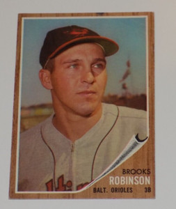 1962 Topps Baseball BROOKS ROBINSON Card #45 Baltimore Orioles HOFer G-VG