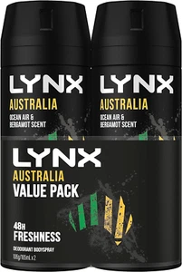 Australia Aerosol Deodorant Aerosol Body Spray for Men 165 ML X 2 Pack, 48 Hour - Picture 1 of 7