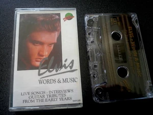 ELVIS PRESLEY WORDS & MUSIC CASSETTE TAPE AUSTRALIA - Picture 1 of 1
