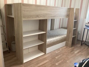 Etagenbett 90x200 , mit Zwei Matrazen, guter Zustand - Bild 1 von 3