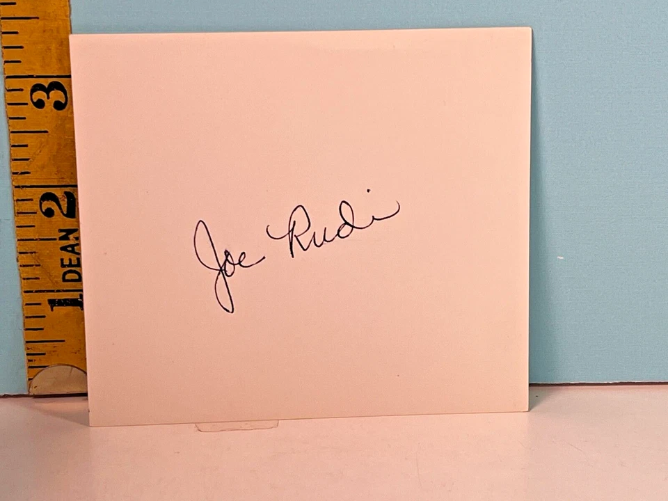 🔥 JOE RUDI Oakland A's Baseball Outfielder Autographed Postcard🔥 - Image 1 of 1