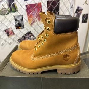 Timberland 6 Inch Premium Boot Wheat Nubuck Tb010061 Size 7.5 Men’s - Picture 1 of 9