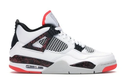 Jordan 4 Retro Pale Citron, Bright Crimson 2019 - 308497-116 Foto 1 de 4