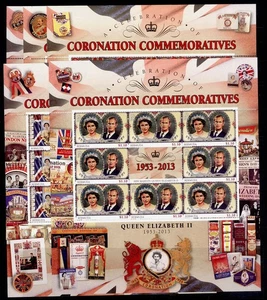 BERMUDA QEII SG1114-1118, 2013 Juego Coronación - Hojas de 8, NH COMO NUEVO. Gato 60€ - Imagen 1 de 1