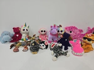 Plushies And Ty Beanies Lot Of 15 Free Shipping #1 - Picture 1 of 5