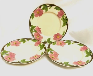 Set di 3 piatti da insalata/dessert vintage rosa del deserto francescano 8" - Foto 1 di 4