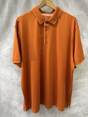 Walter Hagen 高尔夫 Polo 烤橙色 全新带标签 — 第 1/3 张图片