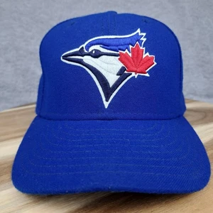 Toronto Blue Jays Hat Cap Fitted Mens 7 1/2 Blue MLB Baseball Logo New Era - Picture 1 of 9