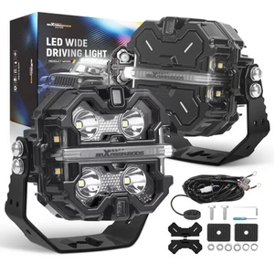 3.5" 160W LED Pod Lights For ATV UTV SUV 4X4 RGB DRL Spot Beam Side Shooter IP68 - Imagen 1 de 12