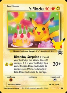 _____'s Pikachu (24) [Celebrations: 25th Anniversary - Classic Collection] Ligh - Picture 1 of 1