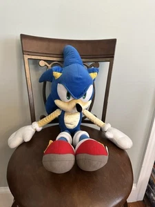 Sonic The Hedgehog 24" Jumbo Stuffed Animal Plush Movie Large Sega !!! - Picture 1 of 9