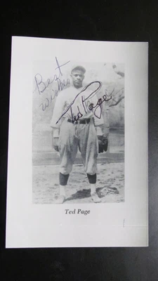 Ted Page signed Photo - Image 1 of 3