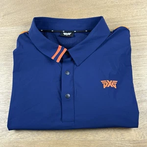 PXG Performance Polo Shirt Men’s XXL Blue/Orange Parsons Xtreme Golf NEW - Picture 1 of 9