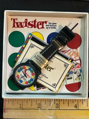 Rare 1994 Mini Twister Watch Game  Milton Bradley - Image 1 of 4
