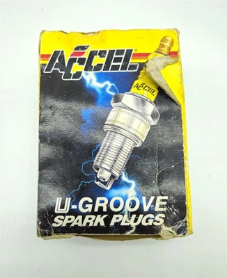 Vintage Accel U-Groove Spark Plugs #134 Case of 10 - Image 1 of 4