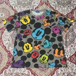T-shirt Mickey Mouse multicolore Disney Tokyo Resort gris manches courtes moyen - Photo 1 sur 5