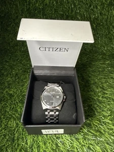 Citizen Eco Drive Corso Men's Diamond Stainless Steel Watch BM7100-59H - Picture 1 of 8