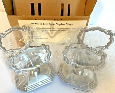 Southern Living Home Redmont Heirloom servilletas anillos lugar tarjeteros conjunto 4 nuevo en caja Foto 1 de 4