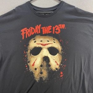 Friday The 13th Shirt Mens 3XL Black Jason Mask Horror Movie Tee Halloween XXXL - Picture 1 of 6